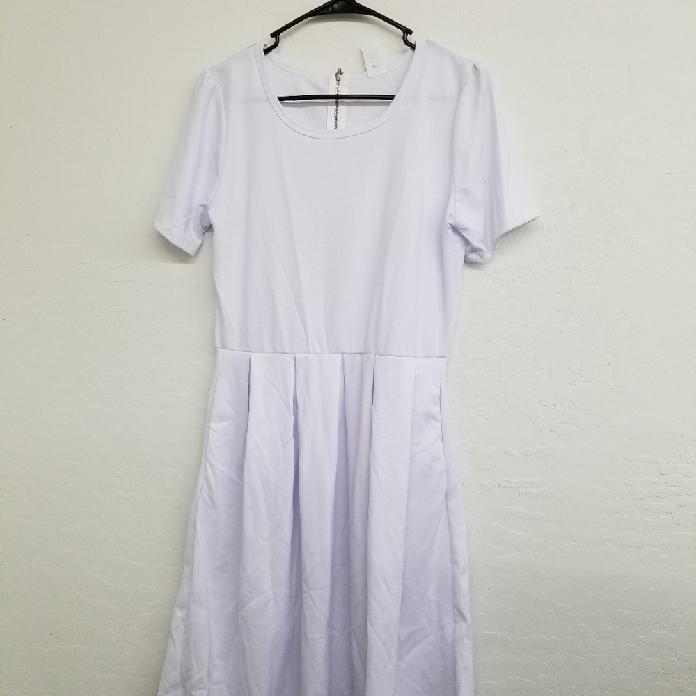 Lularoe white dress XL rare